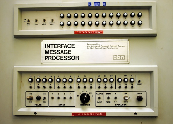 The Interface Message Processor connected UCLA to ARPANET, and relayed the first message between UCLA and Stanford. 